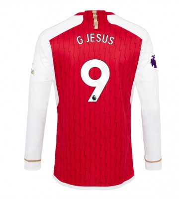 Arsenal Gabriel Jesus #9 Hemmatröja 2023-24 Långärmad
